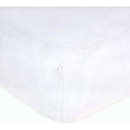 Burts Bees Baby Solid Fitted Crib Sheet Organic Cotton BEESNUG - Cloud White, Fits Unisex Standard Bed and Toddler Mattress, Infant Essentials, 52 x 28 Inch 1-Pack