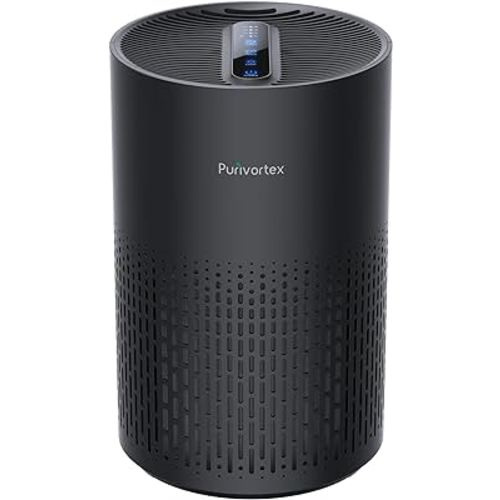 Air Purifiers for Bedroom, H13 True HEPA Filter for A11ergies, Pollen, Dusts, Pets Dander, Odor, Hair, Ozone Free, 20db Quiet for Home, Room, Kitchen, SGS Certificaion - AC400 Black