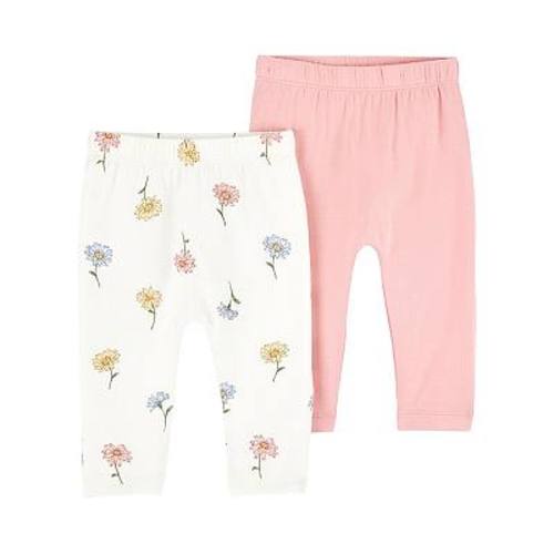Baby Girl Carter's 2-Pack PurelySoft Flowers Pants
