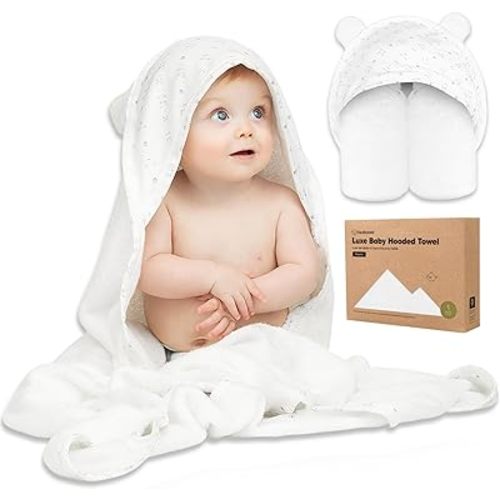 KeaBabies Baby Hooded Towel - Viscose Derived from Bamboo Baby Towel, Toddler Bath Towel, Infant Towels, Large Hooded Towel, Soft Baby Towels with Hood for Girls, Babies, Newborn Boys (KeaStory)