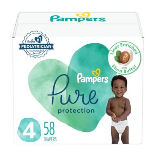 Pampers Pure Protection Diapers - (Select Size and Count), Size: 4