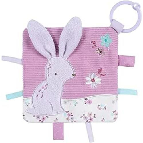 Amazon.com: Gerber Baby Soft Crinkle Activity Toy with Teething Ring, Purple Bunny, One Size : Baby