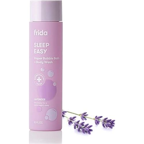 Frida Baby Lavender Baby & Kids Bubble Bath + Body Wash, Sleep & Calming Toddler & Baby Body Wash, Dermatologist Tested, Tear-Free, Hypoallergenic, Safe for Skin, Super Sudsy, 10oz