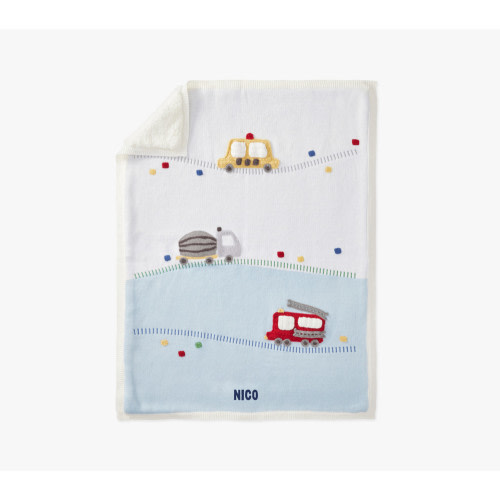 Things That Go Heirloom Baby Blanket