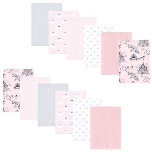 Luvable Friends Hudson Baby Flannel Burp Cloths 12pk Set