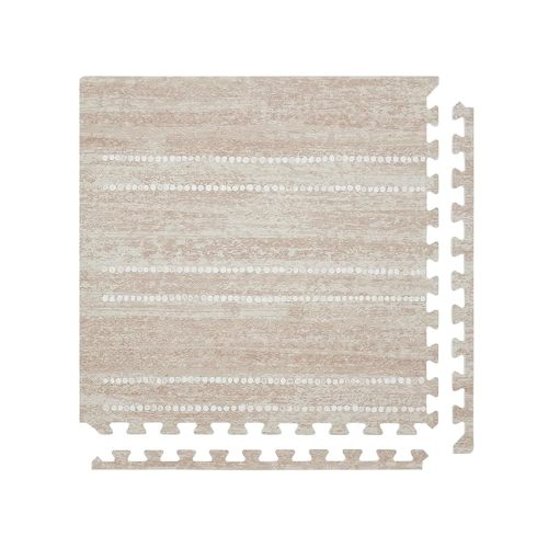 Baby Play Mat – 4x6 Toast Aspen – Set of 6 Tiles – Cushioned EVA Foam Play Mat for Floor, Soft Interlocking Baby Crawling Mats for Hard Floors