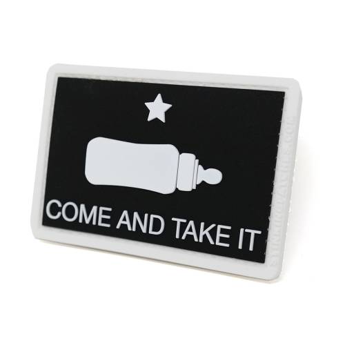 Come and Take It Baby Bottle Diaper Bag PVC Morale Patch | Funny Tactical Patch