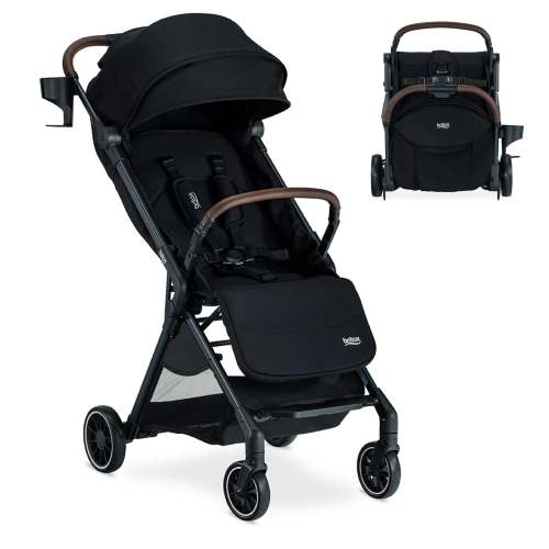 Juniper Compact Stroller, Lightweight Fold-and-Go Design - Raven Black