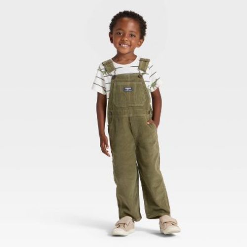 OshKosh B'gosh Toddler Boys' Corduroy Overalls - Olive Green