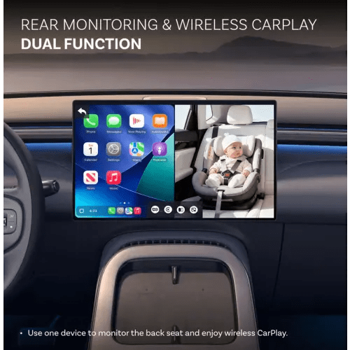 Backseat Monitoring Wireless CarPlay Adapter