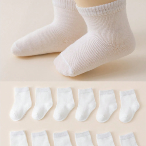 6-12m 10 pairs white socks