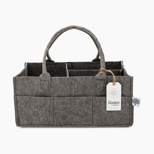 Parker Baby Co. Diaper Caddy - Peppercorn, Large