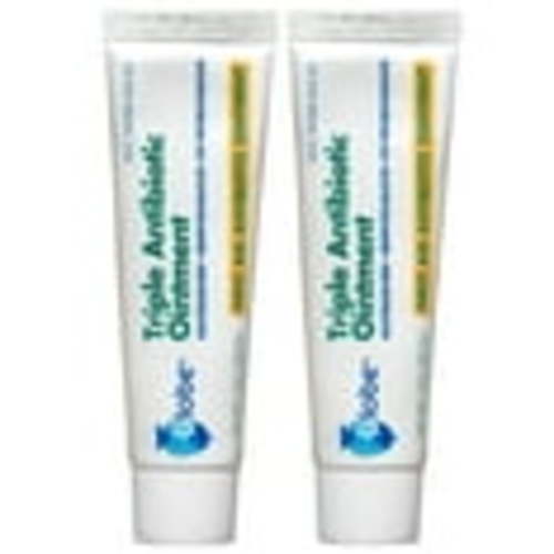 Globe Triple Antibiotic First Aid Ointment, 1 oz (2-Pack) First Aid Antibiotic Ointment, 24-Hour Infection Protection, Wound Care Treatment for Minor Scrapes, Burns and Cuts