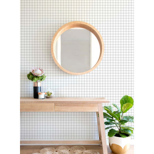Gingham Check Pattern Wallpaper