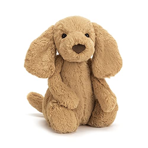 Jellycat Bashful Toffee Puppy Stuffed Animal, Medium, 12 inches