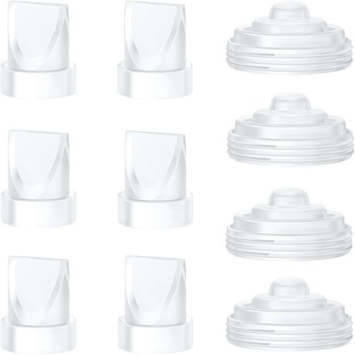 6PCS Duckbill Valves & 4PCS Diaphragm Compatible with Momcozy M5 Wearable Breast Pump, Replacement Pump Parts Accessories Compatible for M5 Momcozy, Not Original Mom Cozy Accessories