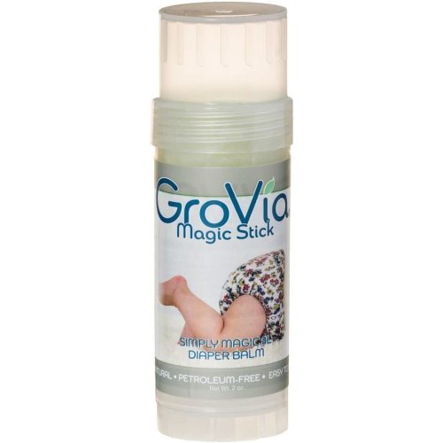 GroVia All Natural Magic Stick Baby Diaper Balm for Baby Diapering (2 oz)