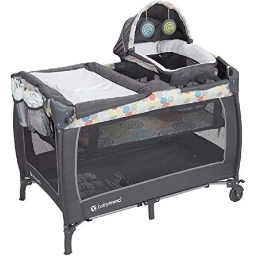 Baby Trend Lil' Snooze Deluxe II Nursery Center Playard, Funfetti