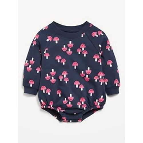 Printed Long-Sleeve Fleece One-Piece Romper for Baby | Old Navy