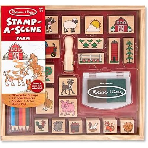 Melissa & Doug, Toy Stamp A Scene Farm
