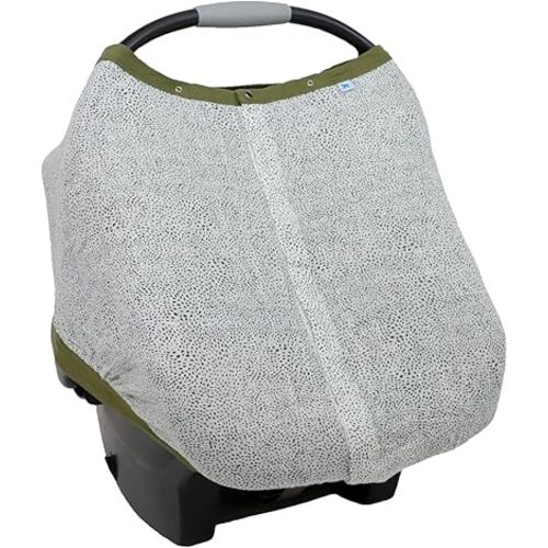 Little Unicorn Breathable Car Seat Canopy | Magnetic Closure & Universal Fit | Cover Baby from Elements (Green Seed)