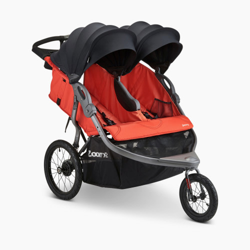 Joovy ZoomX2 Twin Double Jogging Stroller - Paprika