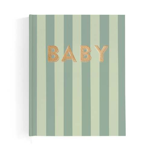 Baby Book Sage Stripe - 3rd Edition