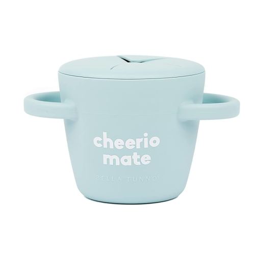 Snack Cups for Toddlers by Bella Tunno, Silicone Spill Proof Food Container with Lid, Babies & Kids 6-12 Months, Cheerio Mate