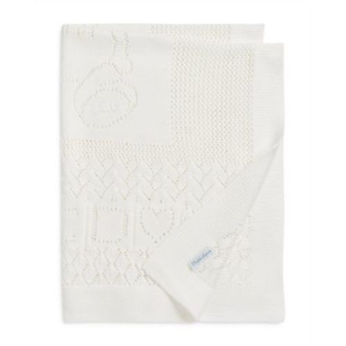 Ralph Lauren Unisex Pointelle Knit Organic Cotton Blanket - Baby