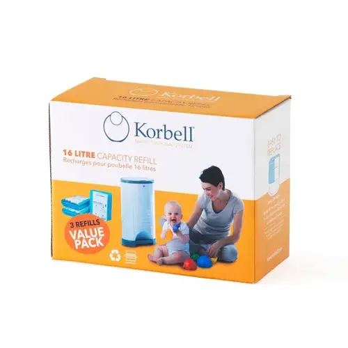 Korbell Nappy Disposal Refill 3 Pack | Baby Bunting AU