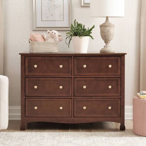 DaVinci Kalani 6 Drawer Double Wide Dresser - Chestnut