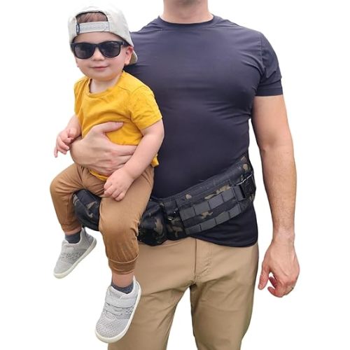 Little Loadout Baby Carrier for Dad, Toddler Carrier, Newborn to Toddler, Hip Seat, Military Dad, Ergonomic, Mens, Portabebes para Cargar Bebe, Baby-Carrier