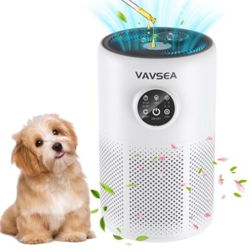 VAVSEA Air Purifiers for Home up to 1300ft², HEPA Air Filter for Bedroom Large Room with 20dB Sleep Mode, Air Cleaner for Pet Dander, Allergens, Smoke, Dust, Odor