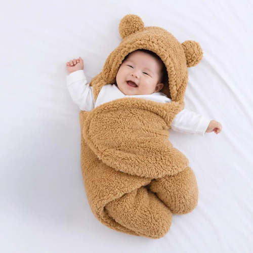 Baby Swaddle Bear Fleece Blanket