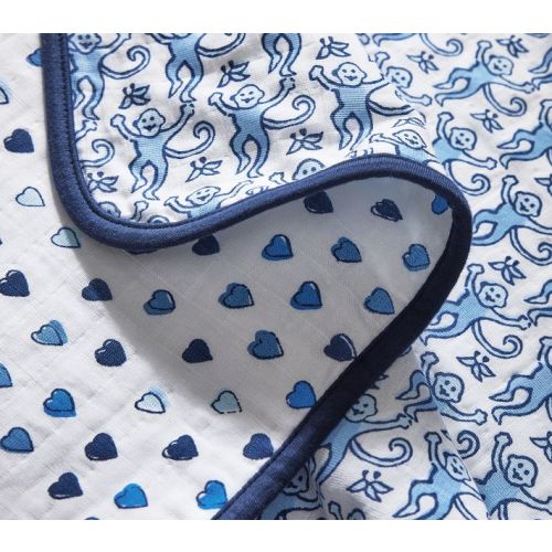 Roller Rabbit Oversized Muslin Baby Blanket