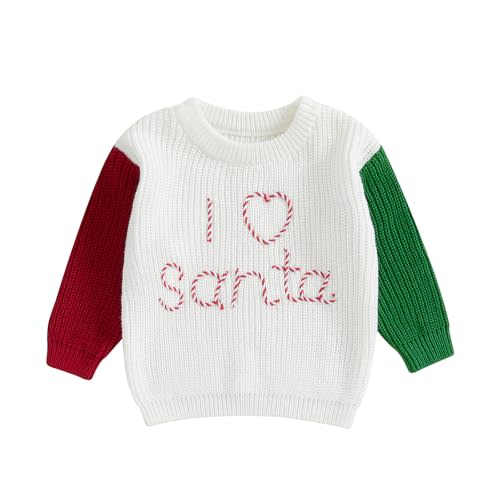 Toddler Baby Girl Knit Sweaters Oversized Long Sleeve Embroidery Shirt Top Newborn Infant Cute Fall Winter Clothes