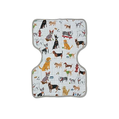 Little Unicorn Ultra-Absorbent Premium Burp Cloth | Soft on Baby's Skin | Larger Size | Ergonomic Design (Woof)