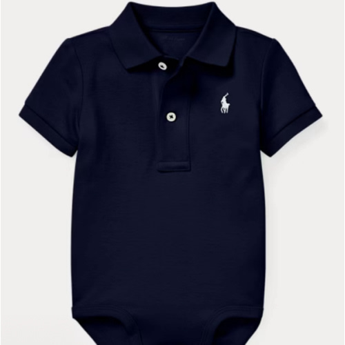 Soft Cotton Polo Bodysuit | Ralph Lauren