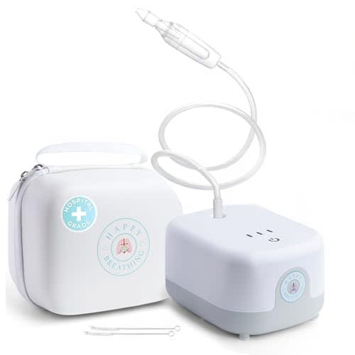 Hospital Grade Nasal Aspirator For Baby – Electric Nose Sucker for Baby & Toddler with 3-Level Suction, Portable & Rechargeable Mucus Removal for Breathing Relief, Cordless Booger Sucker & Snot Sucker