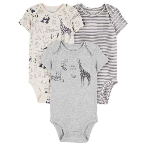 Carter's Child of Mine Baby Boy Bodysuit, 3-Pack, Sizes Preemie-18 Months