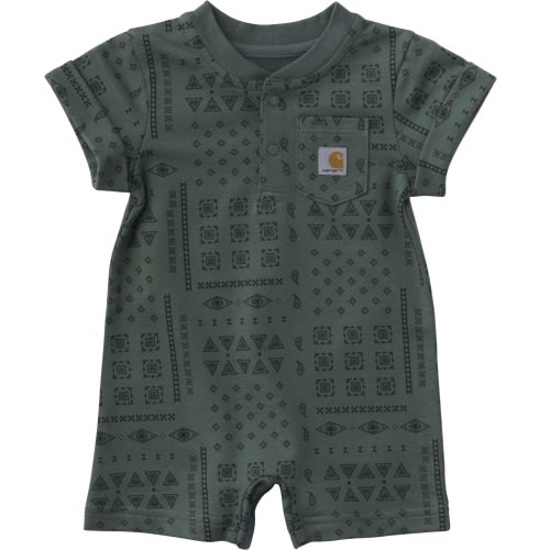 Kids' Short Sleeve French Terry Romper (Baby)