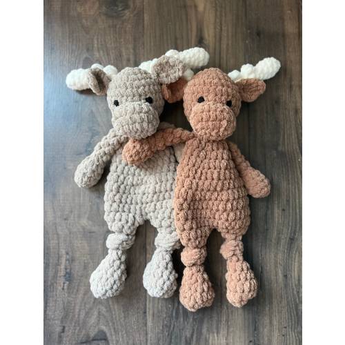 Moose Snuggler | Moose Lovey | Crochet Moose