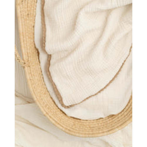 Heirloom Lace Baby Blanket | Organic Cotton Gauze