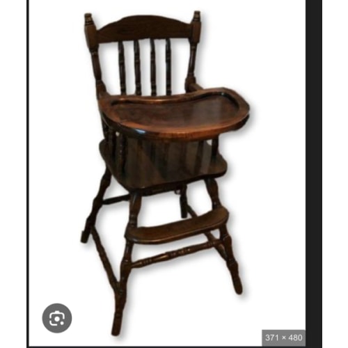 old fashioned wooden high chair - Google Search