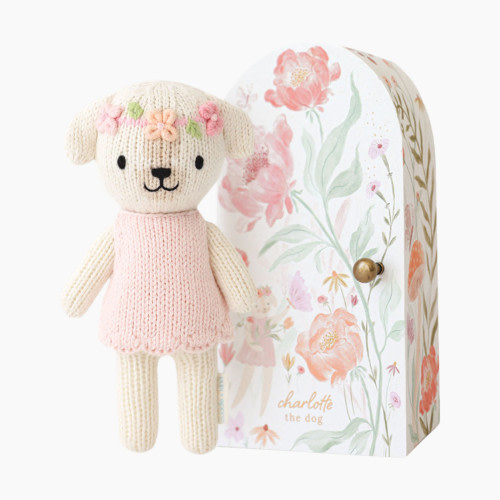 cuddle+kind Tiny Hand-Knit Doll - Charlotte The Dog