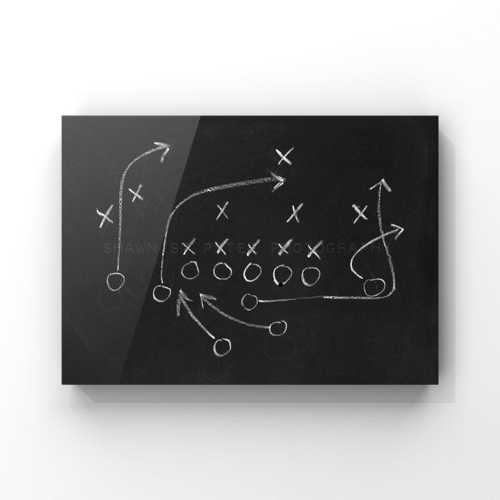 Chalkboard Football Play No. 1 Photo Print, Boys Room decor, Boys Nursery Ideas, Vintage Sports, Football prints,