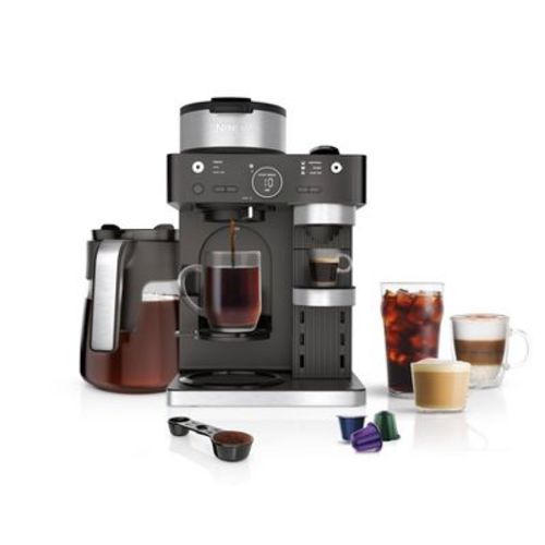 Ninja 12c/single-serve Espresso & Coffee Barista System – Cfn601: Stainless Steel, Dishwasher-safe, 60oz Capacity