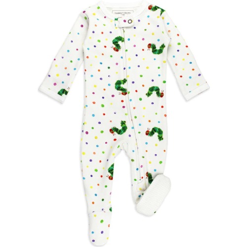 Baby x 'The Very Hungry Caterpillar™' Fitted One-Piece Organic Cotton Footie Pajamas, 3-6m (12-16 lbs), Caterpillar