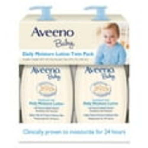 Aveeno Baby Daily Moisture Lotion with Natural Collodal Oatmeal, 18 fl oz, 2 Pack