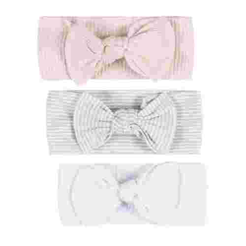 Gerber Baby Girl 3-Pack Soft and Stretchy Headband, One Size